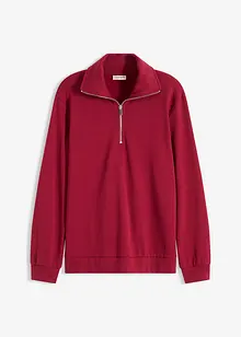 Oversized sweatshirt med glidelås, bonprix