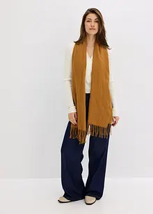 Finstrikket genser i myk viskosemiks, bonprix