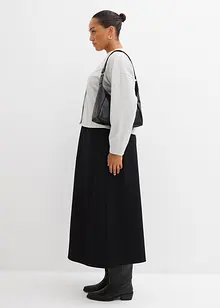 Midiskjørt i behagelig Punto di Roma-materiale, bonprix