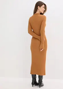 Strikket kjole i myk viskosemiks, bonprix