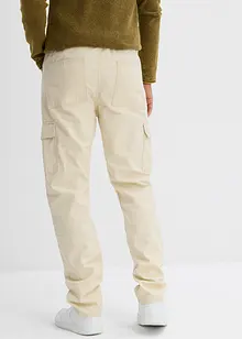 Relaxed Fit-cargobukse i bomullskanvas, Straight, bonprix