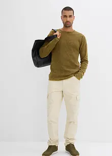 Genser i vasket stil, Slim Fit, bonprix