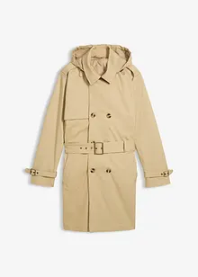 2-i-1-trenchcoat med avtagbar hette, vannavvisende materiale, bonprix