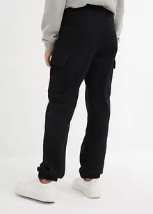 Joggebukse i 100% økologisk bomull og cargomodell, bonprix