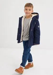 Bestefarstrøye, langermet med økologisk bomull (2-pack), bonprix