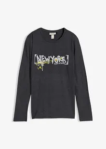 Langermet topp med print, bonprix