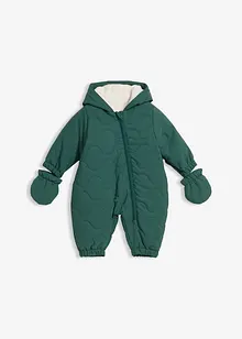 Vattert dress med votter som kan kneppes av, bonprix