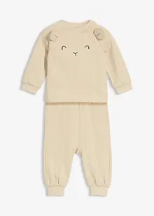 Joggedress med økologisk bomull (2-delt sett), bonprix