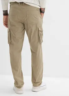 Regular Fit cargobukse i ren bomull, Straight, bonprix