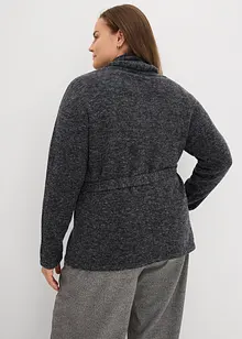 Strikkejakke i lodden, fluffy strikk, bonprix