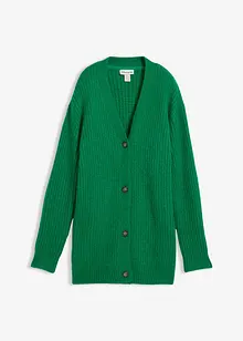 Grovstrikket cardigan i myk garnmiks med ull, bonprix