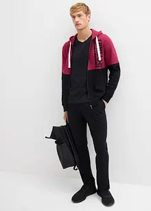 Sweatjakke med hette av økologisk bomull, bonprix