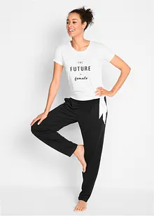 Loungewear haremsbukse med viskose, bonprix