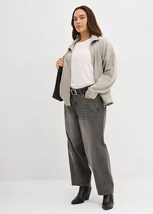 Jakke i scuba-materiale med glidelås, bonprix