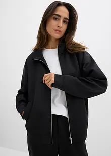 Jakke i scuba-materiale med glidelås, bonprix