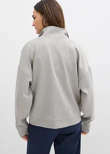 Jakke i scuba-materiale med glidelås, bonprix