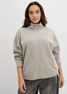 Jakke i scuba-materiale med glidelås, bonprix