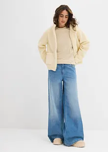 Langermet topp med økologisk bomull (2-pack), bonprix