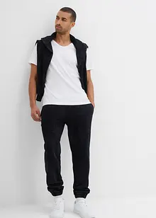 Sweatbukse i vasket look av 100% økologsik bomull, Loose Fit, bonprix