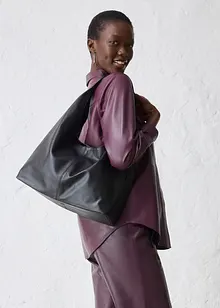 Premium shopper i skinn, bonprix