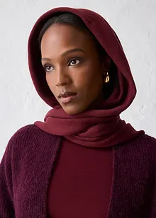 Finstrikket skjerf med merinoull, bonprix