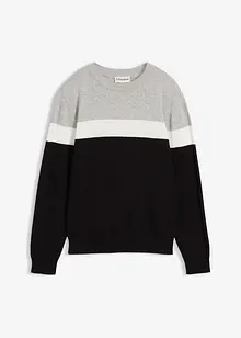 Finstrikket genser i 100% bomull, bonprix