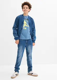 Langermet topp i 100% økologisk bomull, bonprix