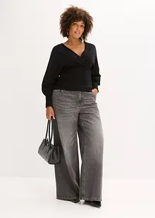 Genser i lett viskosemiks, bonprix