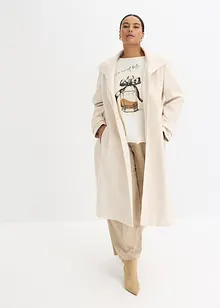 Kåpe med ull-look, bonprix