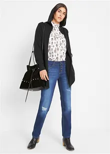 Lang hettejakke i bomullsmiks, bonprix