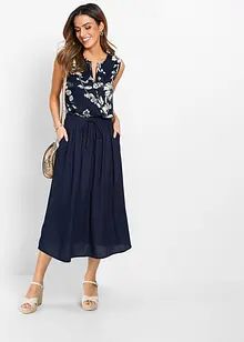 Maxiskjørt i viskose, bonprix