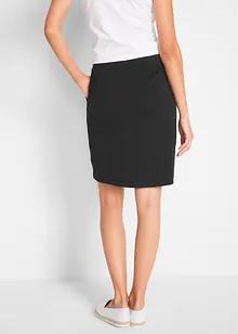 Skjørt i økologisk bomull med elastan, bonprix