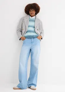 Grovstrikket genser i myk garnmiks med ull, bonprix