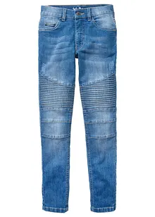 Skinny Fit-jeans med stretch og regulerbar linning, Straight, bonprix
