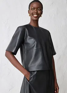 Skinntunika i lammenappa, bonprix