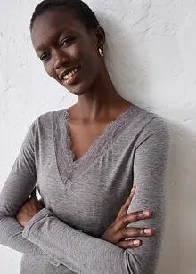 Topp med ull, bonprix