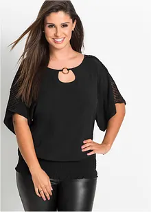 Bluse i 100% viskose, bonprix