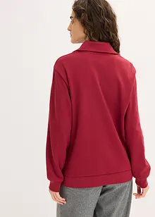 Oversized sweatshirt med glidelås, bonprix