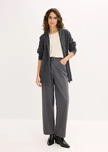 Strikkejakke i lodden, fluffy strikk, bonprix