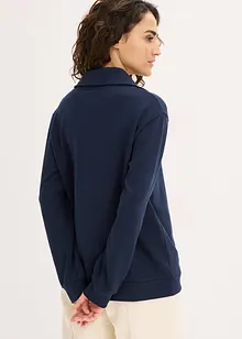 Oversized sweatshirt med glidelås, bonprix