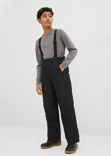 Vanntett funksjonsbukse med bukseseler, varmt fôret, bonprix