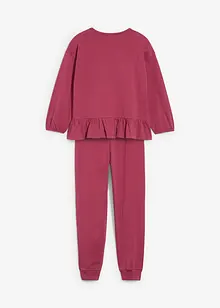 Topp og joggebukse i økologisk bomull (2 deler), bonprix