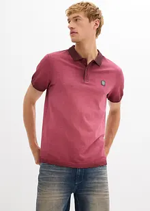 Piké-poloskjorte i vasket look, bonprix