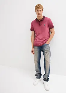 Piké-poloskjorte i vasket look, bonprix