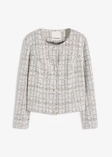 Bouclé-cardigan i bomull, bonprix