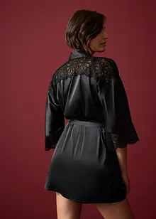 Kimono i sateng med glans, bonprix