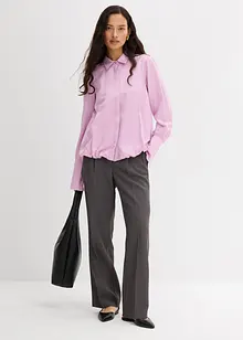 Satengbluse i viskosemiks, bonprix