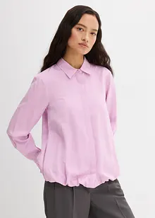 Satengbluse i viskosemiks, bonprix