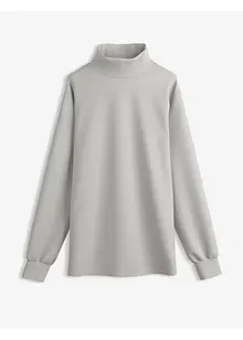 Topp i scuba-materiale med ståkrage, bonprix