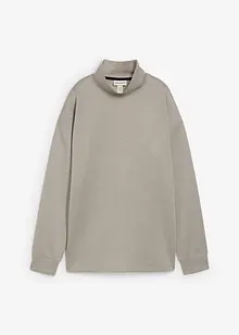 Topp i scuba-materiale med ståkrage, bonprix